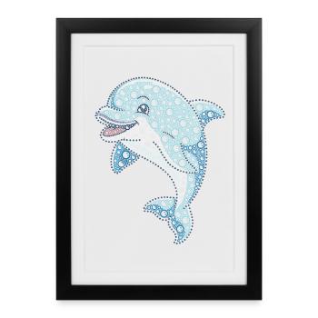 VSP Bubble Dolphin - Framed poster (27 × 37 cm) - black - Front