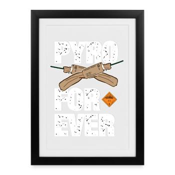 Pyro For Ever with Trueno - Framed poster (27 × 37 cm) - black - Front