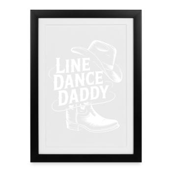 Style Daddy Cowboy en ligne - Affiche encadrée (27 × 37 cm) - noir - Devant