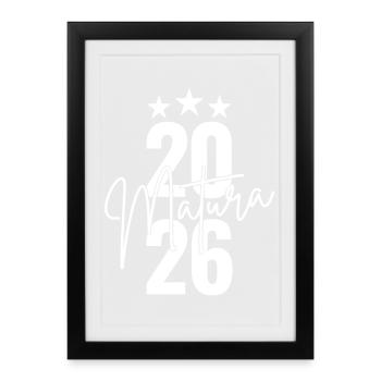 Maturité 2026 - Affiche encadrée (27 × 37 cm) - noir - Devant