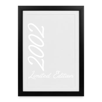 Édition limitée millénaire 2002 - Affiche encadrée (27 × 37 cm) - noir - Devant