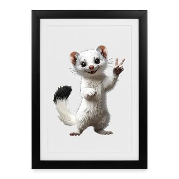 ermine - Framed poster (27 × 37 cm) - black - Front