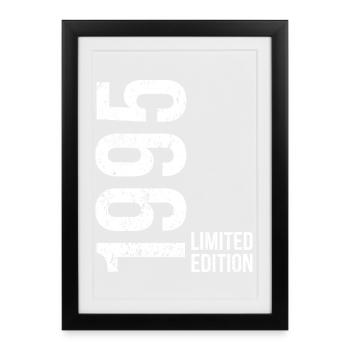 31e anniversaire Homme Femme 31 ans 1995 Cadeaux - Affiche encadrée (27 × 37 cm) - noir - Devant