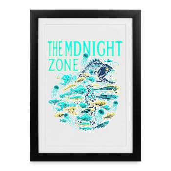 Minuit Pacifique - Affiche encadrée (27 × 37 cm) - noir - Devant
