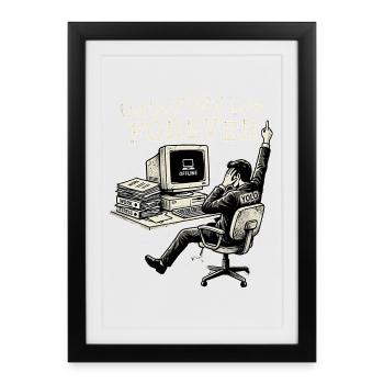Liberté hors du pouvoir - Affiche encadrée (27 × 37 cm) - noir - Devant