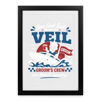 Llama Not Drama Party Saying - Framed poster (27 × 37 cm) - black - Front
