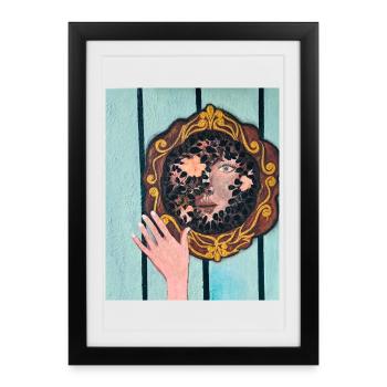 Beauté de l’âme - Le Vrai Visage - Affiche encadrée (27 × 37 cm) - noir - Devant