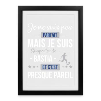 Je Ne Suis Pas Parfait Mais Je Suis Supporter D... - Affiche encadrée (27 × 37 cm) - noir - Devant