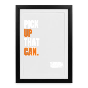 Pick up that can - Hl2 Meme for gamer - Affiche encadrée (27 × 37 cm) - noir - Devant