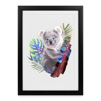 Koala bear - Framed poster (27 × 37 cm) - black - Front