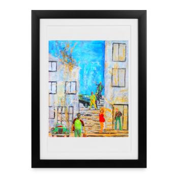 Légendes - Affiche encadrée (27 × 37 cm) - noir - Devant