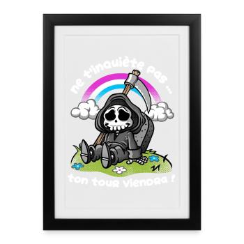 Sarcastique - Affiche encadrée (27 × 37 cm) - noir - Devant
