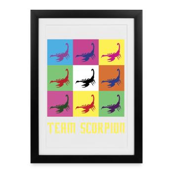 Team Scorpio - Framed poster (27 × 37 cm) - black - Front