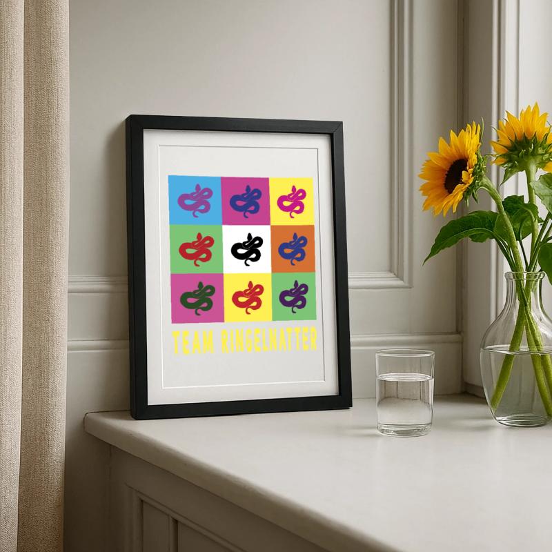 Team grass snake Framed poster (27 × 37 cm)