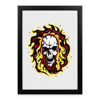 Fumeurs 2 Annonces - Affiche encadrée (27 × 37 cm) - noir - Devant