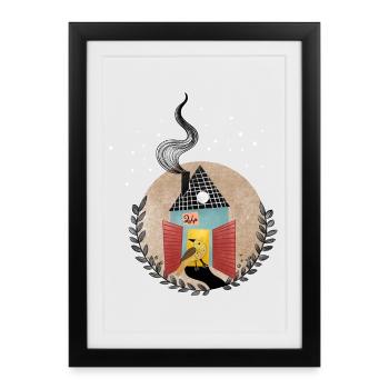 Happy Christmas Time - Framed poster (27 × 37 cm) - black - Front