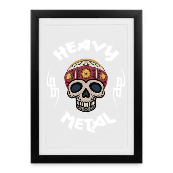 Heavy metal - Framed poster (27 × 37 cm) - black - Front