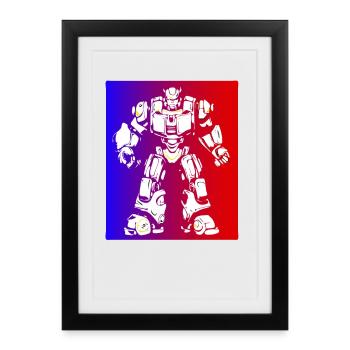robot robi cyborg ai artificial intelligence ai s - Framed poster (27 × 37 cm) - black - Front