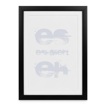 it's escalating anyway - Framed poster (27 × 37 cm) - black - Front