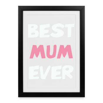 Meilleure Maman de tous les temps ! - Affiche encadrée (27 × 37 cm) - noir - Devant