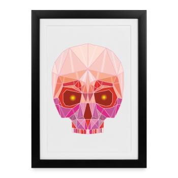 Ruby Skull - Framed poster (27 × 37 cm) - black - Front