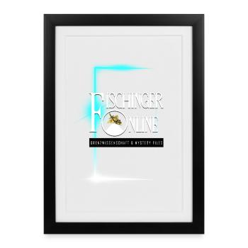 Logo Fischinger-Online large without URL - Framed poster (27 × 37 cm) - black - Front