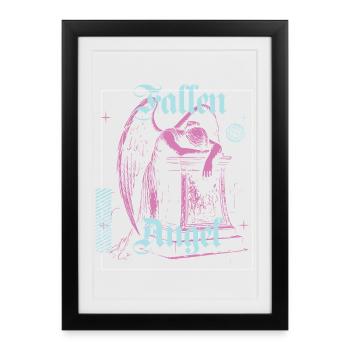 Illustration d'ange céleste - Affiche encadrée (27 × 37 cm) - noir - Devant