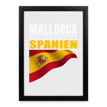 Majorca - Framed poster (27 × 37 cm) - black - Front