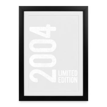 21st Birthday Man Woman 21 Years 2004 Decoration - Framed poster (27 × 37 cm) - black - Front