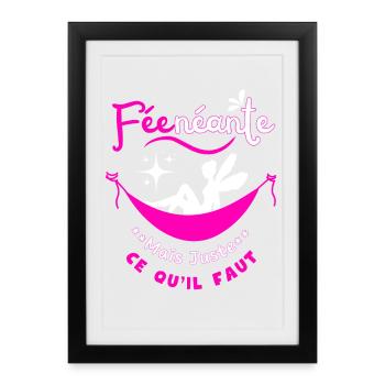 Nothingness Fairy but just right - Framed poster (27 × 37 cm) - black - Front
