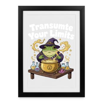 Transmuter Frontières – Sort de la Grenouille - Affiche encadrée (27 × 37 cm) - noir - Devant