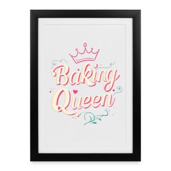 Reine de la Boulangerie ! - Affiche encadrée (27 × 37 cm) - noir - Devant