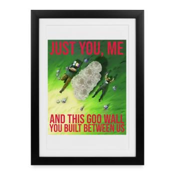 THIS GOO WALL YOU BUILT BETWEEN US - Framed poster (27 × 37 cm) - black - Front