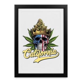 California - Framed poster (27 × 37 cm) - black - Front