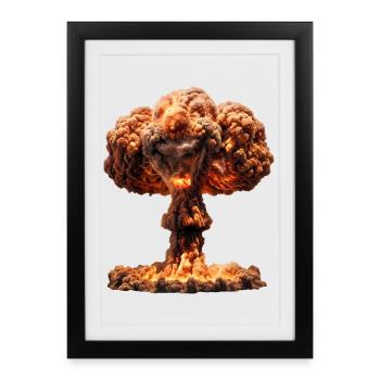 The power of atoms - Framed poster (27 × 37 cm) - black - Front