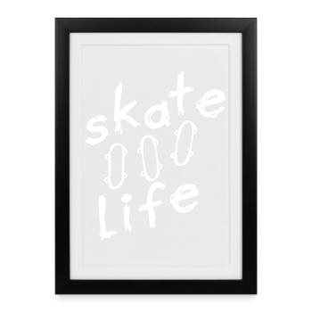 Skate - Framed poster (27 × 37 cm) - black - Front