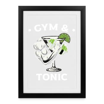 Gym & Tonic Fitness Fusion - Framed poster (27 × 37 cm) - black - Front