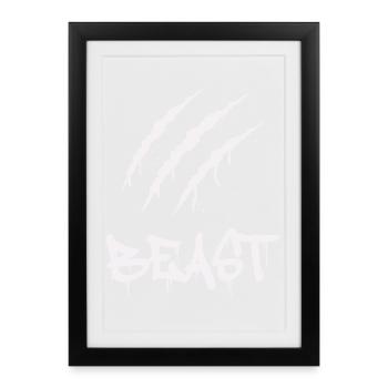 krallen_beast - Framed poster (27 × 37 cm) - black - Front