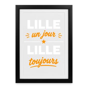 Lille Jour, Lille Toujours - Affiche encadrée (27 × 37 cm) - noir - Devant