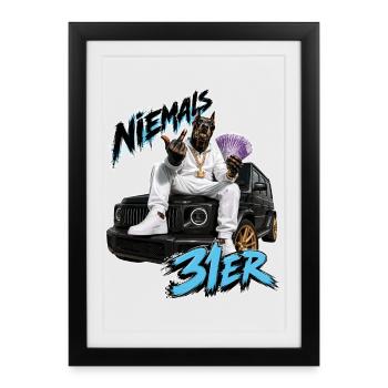 Loyalty knows no false friends - Framed poster (27 × 37 cm) - black - Front