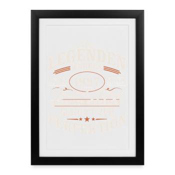 1997Jahrgang Vintage Geburtstag Geschenk Retro - Gerahmtes Poster (27 × 37 cm) - Schwarz - Vorne