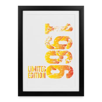 60th Birthday Gift Limited Built in 1966 - Framed poster (27 × 37 cm) - black - Front