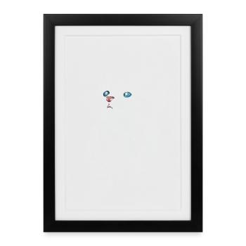cat - Framed poster (27 × 37 cm) - black - Front