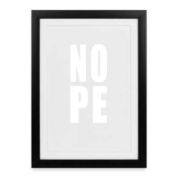 Nope - Framed poster (27 × 37 cm) - black - Front