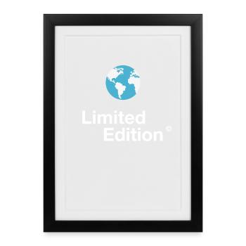 Earth Planet Schutz limited Earth Save planet klima - Framed poster (27 × 37 cm) - black - Front