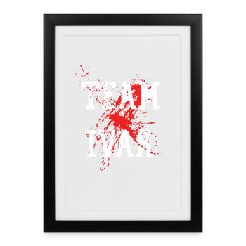 inverted team ivar - Framed poster (27 × 37 cm) - black - Front
