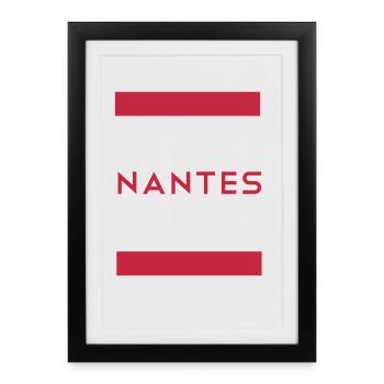 Nantes 44 Nantes T-Shirt - Framed poster (27 × 37 cm) - black - Front