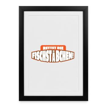 Pêche Pêche Catch Angler Fischer Anglershirt - Affiche encadrée (27 × 37 cm) - noir - Devant