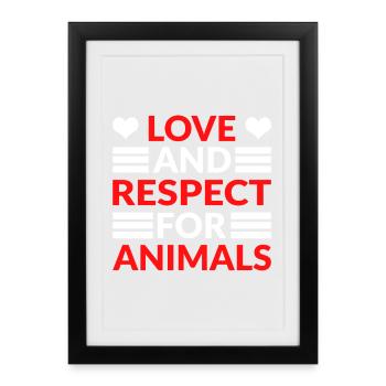 Respect Acceptance Tolerance Recognition Validity - Framed poster (27 × 37 cm) - black - Front