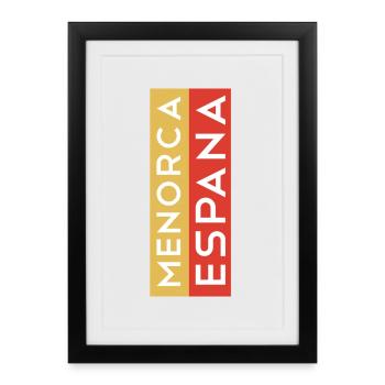 T-shirt souvenir de Minorque Pull Minorca - Affiche encadrée (27 × 37 cm) - noir - Devant